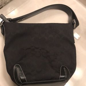 Coach black hobo bag